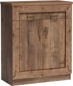 Komoda UDINE - Dąb lefkas / 90 cm / 2 szuflady