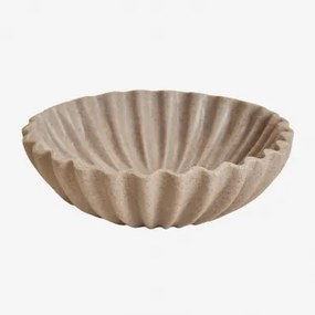 Avelin Dekoracyjna Misa Z Żywicy Ø25 Cm & Marrón Arena Claro - Sklum