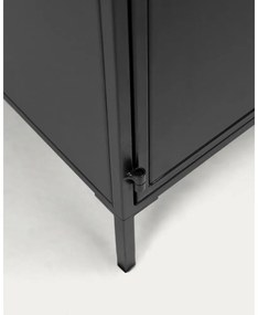 Czarna stalowa komoda 160x72x35 cm Shantay – Kave Home