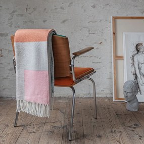 Zielono-ceglasty koc 125x190 cm Brick – Mette Ditmer Denmark