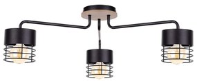 żyrandol natynkowy CAS WOOD 3xE27/60W/230V