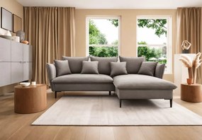 Narożnik Kaspian rozkładany z pojemnikiem na pościel funkcja spania 224x139 cm nowoczesny sofa rogowa