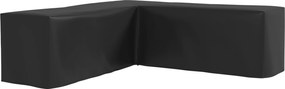 Outsunny Pokrowiec na meble ogrodowe L-kształtny wodoodporny pokrowiec na narożną sofę, przeciw UV, 250 x 250 x 79 cm, czarny | Aosom PL