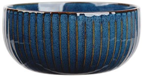 Altom Miska porcelanowa Reactive Stripes niebieski, 15 cm