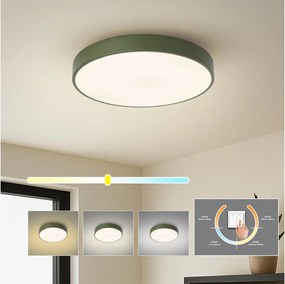 Brilagi - Oprawa sufitowa POOL LED/48W/230V 3000/4000/6000K 40 cm zielona