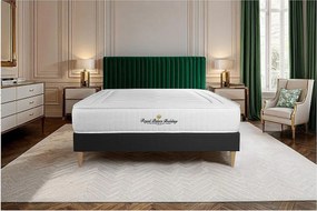 Materac LANCASTER 140x200 cm, Grubosc : 22 cm, sprezyny kieszeniowe i pianka z pamiecia ksztaltu, Wysoki, 3 strefy komfortu + zestaw podstawa lózka
