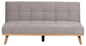 Jasnoszara rozkładana sofa z tkaniny szenilowej 178 cm – Ixia