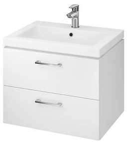 Cersanit S801-147-DSM - Wisząca szafka łazienkowa z umywalką LARA 60 cm, biała