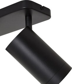 Nowoczesna lampa sufitowa czarna 3-punktowa GU10 70mm - Jeana Luxe