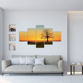 Obraz drzewa na polu (125x70 cm)