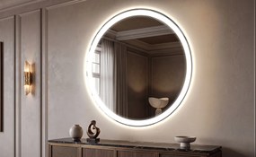 Nowoczesne Okrągłe Lustro do Salonu LED L76