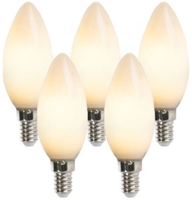 Zestaw 5 żarówek LED E14 typu świeca B35 2W 180lm 2350K