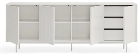 Biała niska komoda 211x80 cm Sierra – Teulat