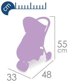 Rappa DeCuevas 90276 Sportowy wózek dla lalek Magic Bubble 2024 - 55 cm