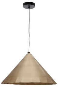 Lampa wisząca w kolorze mosiądzu z metalowym kloszem ø 46 cm Parlava – Kave Home