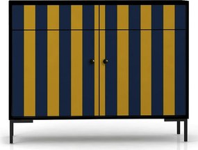 Szafka typu kredens z 2 drzwiami i 2 szufladami z nadrukowanego MDF