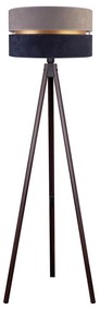 Duolla - Lampa podłogowa DUO 1xE27/60W/230V śr. 44 cm szara/niebieska/wenge