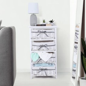 Komoda Ruby biały, 73 cm