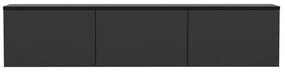 Antracytowa szafka pod TV 160x35 cm Neon – Kalune Design