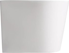 Wanna wolnostojąca przyścienna biała akrylowa WALL 140 x 70 cm z przelewem chromowanym
