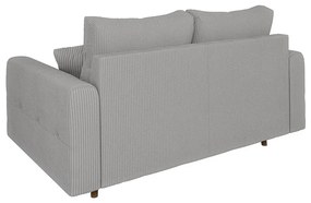 Jasnoszara sztruksowa sofa 150 cm Ariella – Ropez