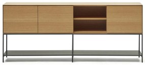 Niska komoda w dekorze dębu 195x80 cm Vedrana – Kave Home