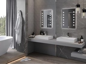 Mexen Ner lustro łazienkowe podświetlane 50 x 70 cm, LED 6000K, antypara - 9809-050-070-611-00