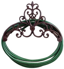 Ścienny uchwyt żeliwny na wąż ogrodowy Esschert Design Pattern