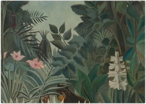 Obraz - Henri Rousseau, The Equatorial Jungle, reprodukcje (70x50 cm)