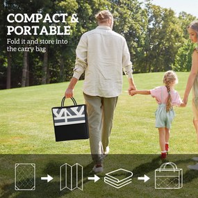 Outsunny Dywan zewnętrzny trwały i odporny na warunki atmosferyczne, dywan w stylu Boho do salonu, balkonu