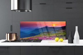 Panel Szklany Alpejska Polana Kwiatowa