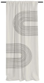 Beżowa zasłona z satyny bawełnianej 110x250 cm Setting Sun – Butter Kings