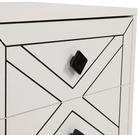 Stolik nocny Luna White