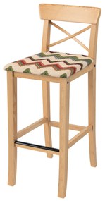 Pokrowiec na krzesło barowe Ingolf z tapicerowanym siedziskiem