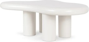 Stolik Kawowy PERLA 104 cm Biały Nowoczesny