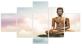 Obraz - Budda nadzorujący ziemię (125x70 cm)