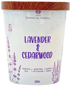 Świeca Arome w szkle z metalową pokrywką 255 g Lavender & Cedarwood