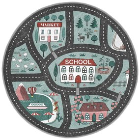 Dziecięcy dywan do zabawy odpowiedni do prania ø150 cm Happy Neighbourhood – Mila Home