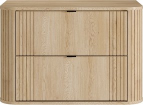 Szafka łazienkowa wisząca pod umywalkę - Kolor jasny naturalny - 80 cm - FILOR