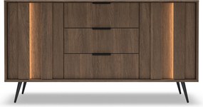Komoda Flaro 153 cm z szufladami - dąb dunin