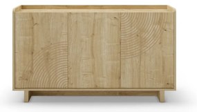 Komoda w dekorze dębu w naturalnym kolorze 140x80x40 cm Daira – Marckeric