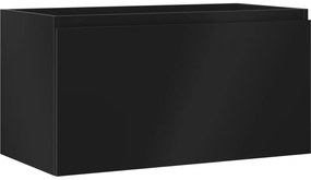Mexen Orio szafka łazienkowa podumywalkowa 90 cm, 1 szuflada, czarna mat - 91A10-09047-1-BF71