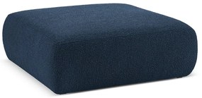 Ciemnoniebieski puf z materiału bouclé Molino – Micadoni Home