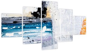 Obraz - Abstrakcyjne pociągnięcia (125x70 cm)