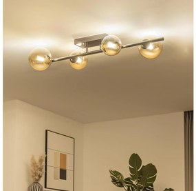 Brilagi - LED Przysufitowy żyrandol MILLA 4xG9/3W/230V czarny chrom/złoty