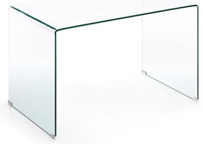 Szklane biurko 70x125 cm Burano – Kave Home