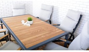 Aluminiowy stół ogrodowy 100x180 cm Annecy – Rojaplast
