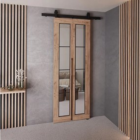 Drzwi Przesuwne QUDIO M5 Dąb Craft Złoty 60