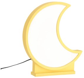 Żółta lampka dziecięca Moon – Candellux Lighting