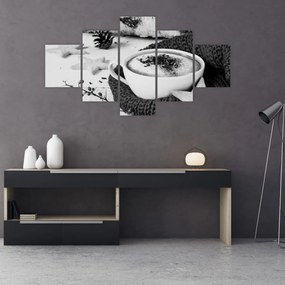 Obraz - Zimowe cappuccino (125x70 cm)